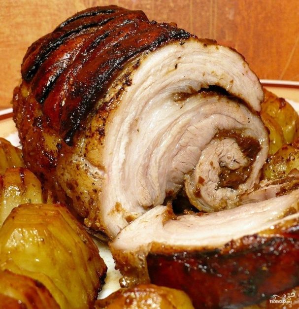 Мясной рулет в аэрогриле